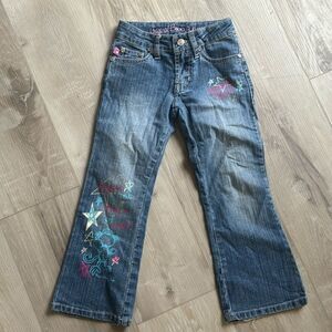 Y2K Original Bobby Jack Jeans, Painted Size 4T, Flare, Bootcut